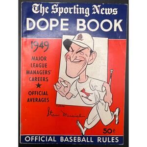1949 Sporting News Dope Book Stan Musial St. Louis Cardinals MLB HOF Baseball